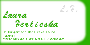 laura herlicska business card